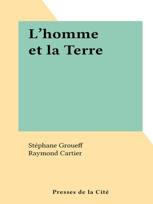 cover image of L'homme et la Terre